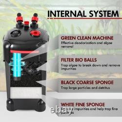 Filtre à cartouche en 3 étapes pour aquariums jusqu'à 75 gallons Ultra silencieux, efficace