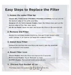 Filtre à eau Sub-Zero 4204490 et cartouche à air-7042798 pack combo 4x