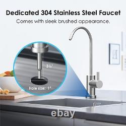 Filtre à eau sous évier Waterdrop BS08, en acier inoxydable, durée de vie de 1 an