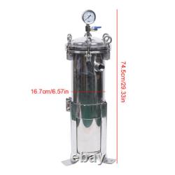 Filtre à poche industriel multi-usages #4 10T/h en acier inoxydable