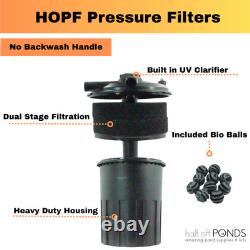 Filtre à pression HOPPF3000 de Half Off Ponds 18 Watts UV pour étangs jusqu'à 3 000 gallons