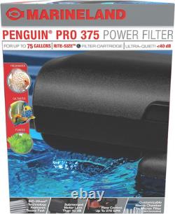 Filtre à puissance Penguin PRO 375, filtration multi-étapes pour aquarium jusqu'à 75 gallons