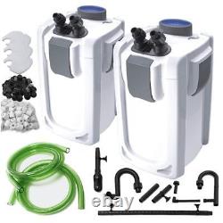 Filtre externe de réservoir à poissons d'aquarium et média avec stérilisateur UV en option