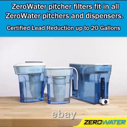 Filtres à eau de remplacement ZeroWater, pack de 12, pour tous les modèles - Blanc