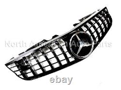 Grille noire complète pour R230 SL550 SL63 GT étoile 2009 2010 2011 2012 pièces neuves