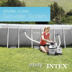 Intex 2,650 GPH 16 Système de filtration à sable et d'électrolyse au sel Krystal Clear