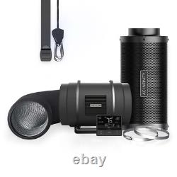 Kit de filtration d'air PRO 8, ventilateur en ligne avec contrôleur intelligent, filtre et conduits