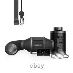 Kit de filtration de l'air PRO 4, ventilateur en ligne, contrôleur AI et filtre à charbon expédié de