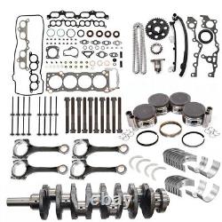 Kit de révision de la reconstruction du moteur 2RZFE pour Toyota Tacoma 95-04 2.4L Vilebrequin Tiges