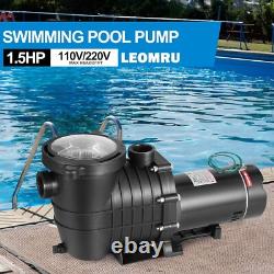 Moteur de pompe de piscine Hayward 1,5 HP pour piscine enterrée/surélevée avec panier filtrant.