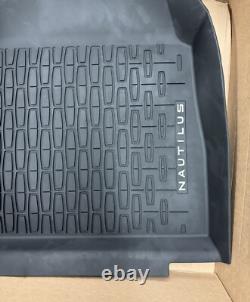 NOUVEAUX Tapis de sol en caoutchouc contour tout temps OEM 24-25 Lincoln Nautilus NOIR
