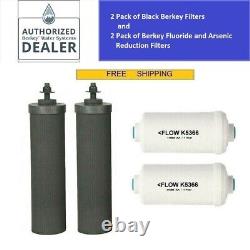 Nouveaux filtres authentiques Black Berkey et filtres PF-2 pour fluorure, combo avec livraison gratuite.