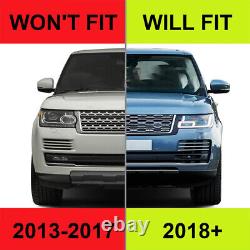 Nouvelle calandre supérieure de pare-chocs avant de style 2023 en noir brillant pour Range Rover 2018-2022