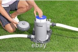 Pompe de filtration Bestway 2 500 gallons avec minuterie personnalisable, cartouche filtrante, adaptateurs