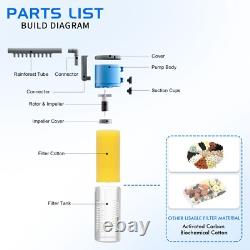 Pompe de filtre interne 3-en-1 de gros avec oxygène pluie pour aquarium de poissons 185 GPH (30 pièces) Pompe de filtre interne 3-en-1 de gros avec oxygène pluie pour aquarium de poissons 185 GPH (30 pièces)