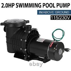 Pompe de piscine Hayward 2.0HP pour piscine enterrée/surélevée avec panier filtre moteur