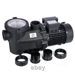 Pompe de piscine hors-sol/sous-sol, 3CV, débit élevé avec panier filtre à tamis moteur