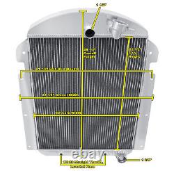 Radiateur Champion en aluminium à 3 rangées pour la conversion Chevrolet KF V8 de 1940 #CC3940CH