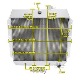 Radiateur à 2 rangées AAR Champion pour les voitures Chevrolet de 1949 à 1954 avec moteur L6 #EC4954-6