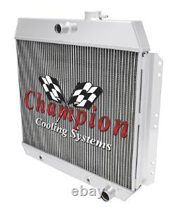 Radiateur à 2 rangées AAR Champion pour les voitures Chevrolet de 1949 à 1954 avec moteur L6 #EC4954-6