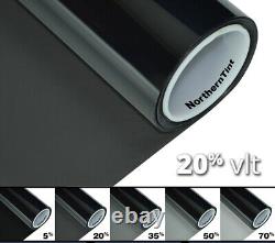 Rouleau de film teinté pour fenêtre 40x100 en véritable nano-carbone, disponible en 5% 20% 35% 50% 70% VLTs
