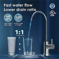 Système D'osmose Inverse G3 Waterdrop, Certifié Nsf, Sans Réservoir, Système Ro Sous Pression