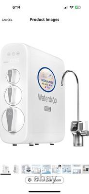 Système d'osmose inverse Waterdrop G3P600, sans réservoir, 600 GPD, tout neuf