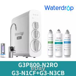 Système d'osmose inverse Waterdrop G3P800, 800 GPD, G3P800-N2RO & G3-N1CF & G3-N3CB