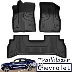 Tapis de sol en caoutchouc pour toutes les conditions météorologiques pour Chevrolet Trailblazer FWD 2021-2023.