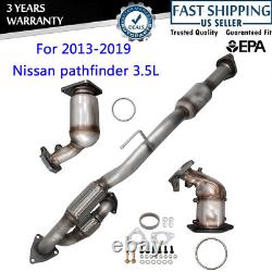 Tous les 3 convertisseurs catalytiques pour Nissan Pathfinder 3.5L de 2013 à 2019 avec Flex Y pipe