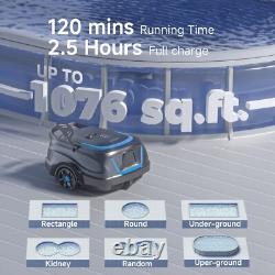 WYBOT A1 Nettoyeur de piscine robot sans fil, aspirateur de piscine automatique