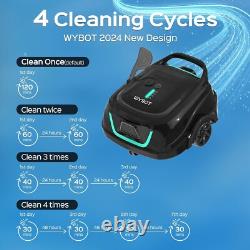 WYBOT A1 Nettoyeur de piscine robot sans fil, aspirateur de piscine automatique