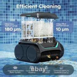 WYBOT C2 Nettoyeur de piscine robotisé, aspirateur de piscine sans fil pour piscines enterrées